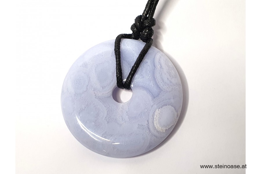 Anhänger Chalcedon Donut XL, 48mm, inkl.Band